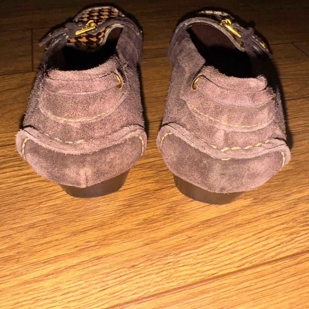 Talbots Two Tone Brown Suede and Calf Hair Loafer size 8 - Picture 8 of 9